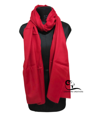 Red Pure Wool Shawl